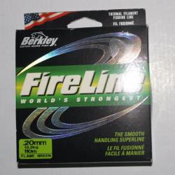 Promo: Tresse Berkley Fireline 0.20mm 13.2kg 110m flame green