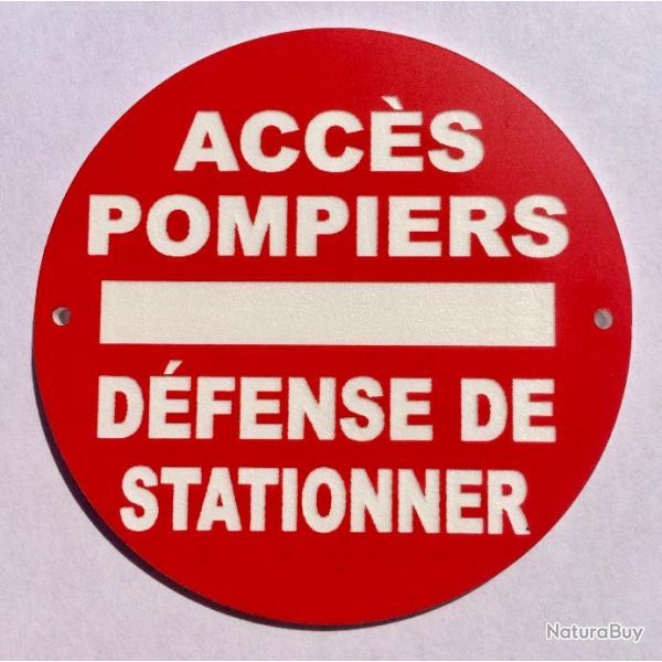 panneau ACCS POMPIERS DFENSE DE STATIONNER  200 mm signaltique