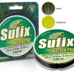 Promo: tresse Sufix Matrix Pro 0.14mm 8.400kg 135m noir
