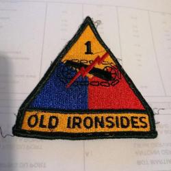 Patch armee us 1st ARMORED DIVISION + tab old ironsides ORIGINAL