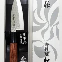 Couteau de Cuisine Kanetsune Ko-Deba Lame Acier DSR-1K6 Manche Bois Made In Japan KC956