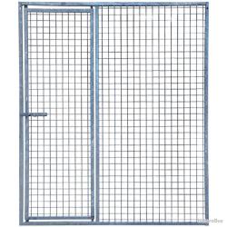 Panneau chenil maille carrée l. 1,5m + porte