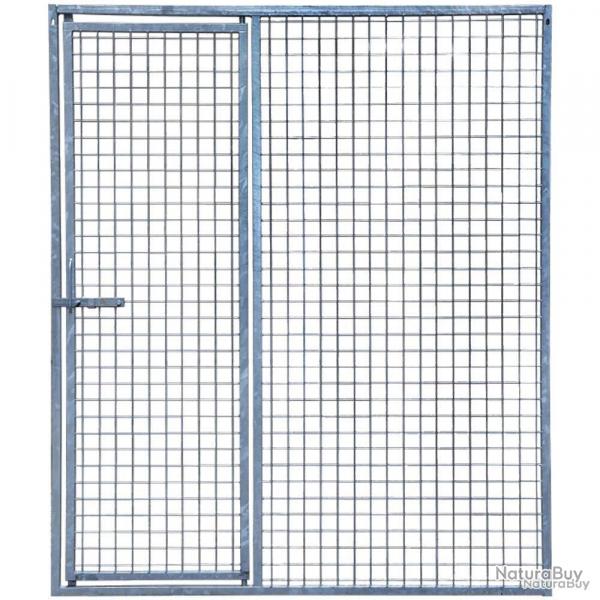 Panneau chenil maille carre l. 1,5m + porte