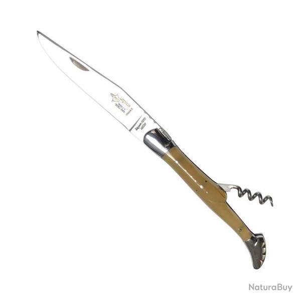 Couteau Laguiole 2 pices corne blonde 12 cm [Arbalte G. David]