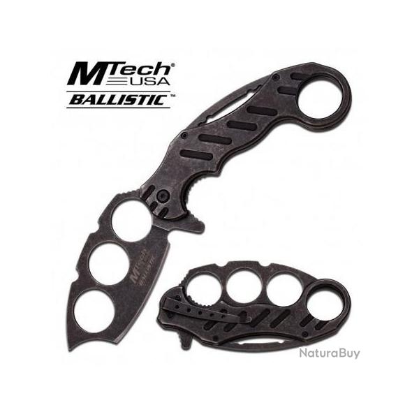 Couteau militaire Poing americain lame fixe 9.4 cm