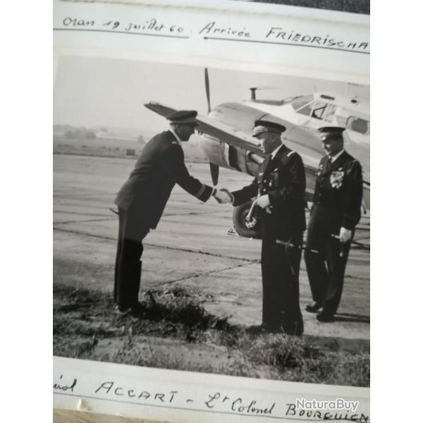 Album de photos originales d'un officier BA112 Reims depuis 1940...140 photos dont General De Gaulle