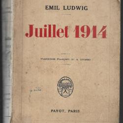 juillet 1914 d'émil ludwig ,