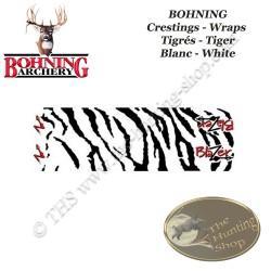 BOHNING Blazer Tiger Arrow Wraps 4 ou 7 pouces autocollants tigrés de type cresting pour flèches Tig