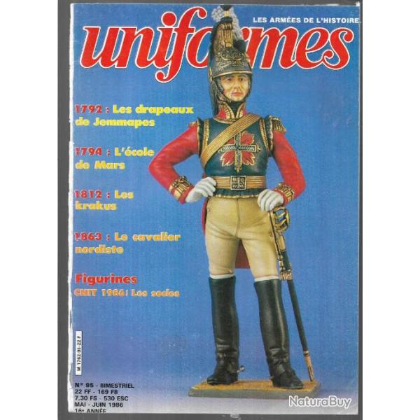 revue uniformes n95, 1863 le cavalier nordiste , 1792 les drapeaux de jemmapes , 1812 les krakus