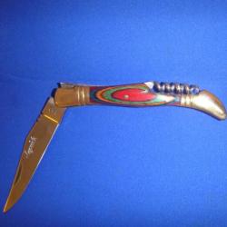 Couteau LAGUILOLE multicolore
