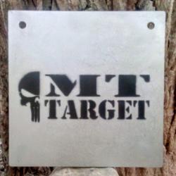 Gong de tir,  TLD  " MT-Target" tous calibres , 400x400x12, toutes formes possibles sur demande