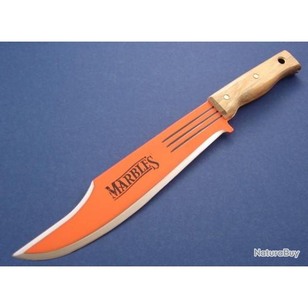 Machette Marbles Orange Jungle Bowie Machet Kukri Carbone 1070 Made El Salvador MR310410