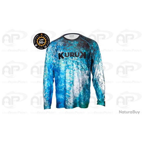 T Shirt Expedition 50+ KURUK Blue Black