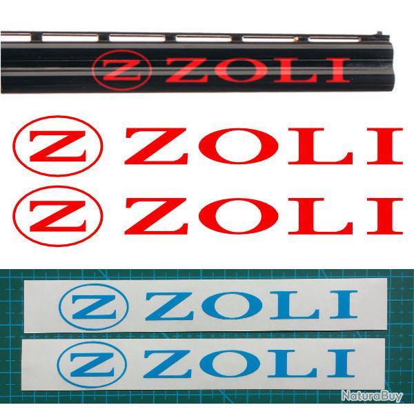 2x ZOLI Vinyle Autocollant pour canon. 11 couleurs et 3 tailles au choix