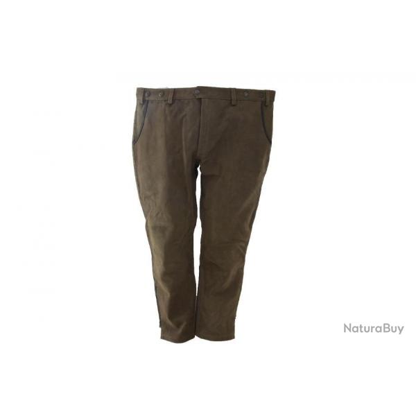 Pantalon en cuir Chasse Elgance avec lacet dos "Spcial Grandes Tailles" CE694