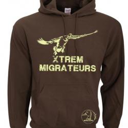 Sweat marron oie à la pose XTREM MIGRATEURS