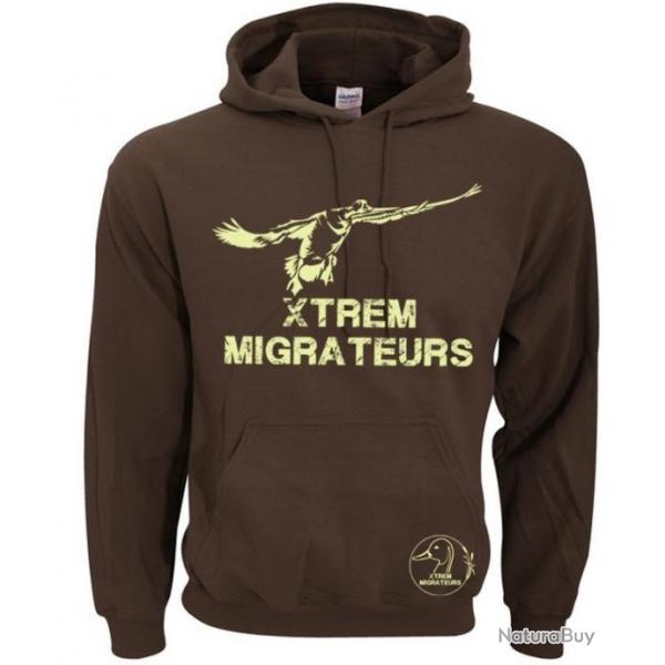 Sweat marron oie  la pose XTREM MIGRATEURS