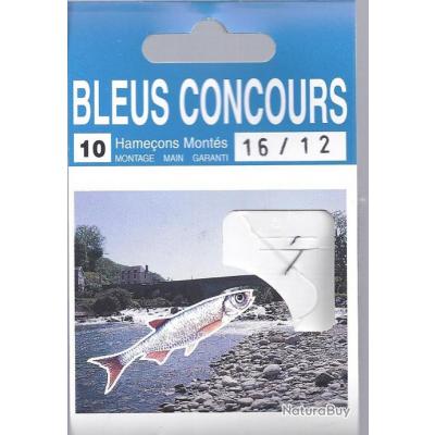 10 Bas de ligne bleus concours montes  22/8 autain autain