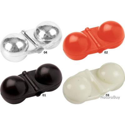 BILLE SONORE DOUBLE CAT SPIRIT - PAR 3 Rouge 02 3