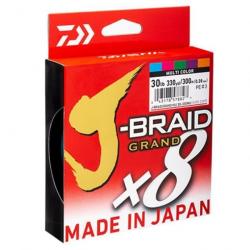 Tresse Daiwa J-Braid Grand X8 Multicolore - 150 m - 13/100 - 8 kg