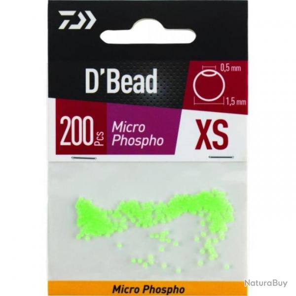 Perles Micro Beads phospho Daiwa D'Bead - XS / Rose