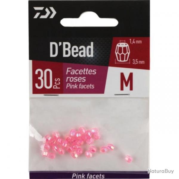 Perles  facettes Daiwa D'Bead - M / Rose
