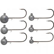 Taille 4 pi/èces Daiwa D Jig Head Round Couleur 25