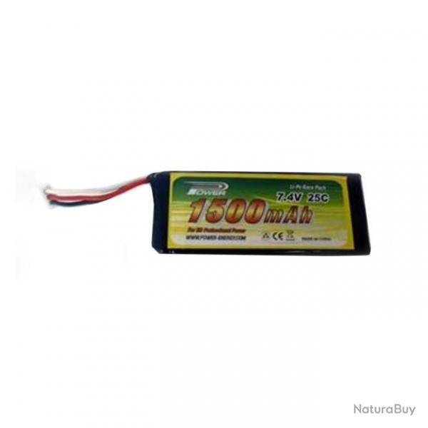 Batterie 1500mAh 2S 7.4V pour hlicoptre FPV SKY SPY
