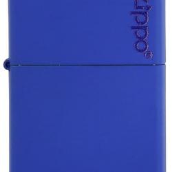 Briquet Zippo bleu matte Logo