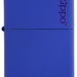 Briquet Zippo bleu matte Logo
