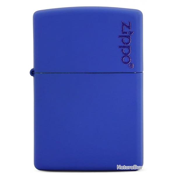 Briquet Zippo bleu matte Logo