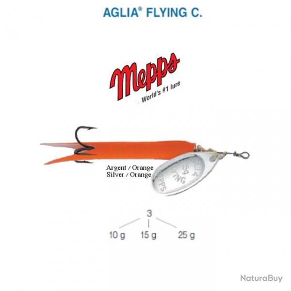 AGLIA FLYING C. MEPPS Orange 10 g Argent