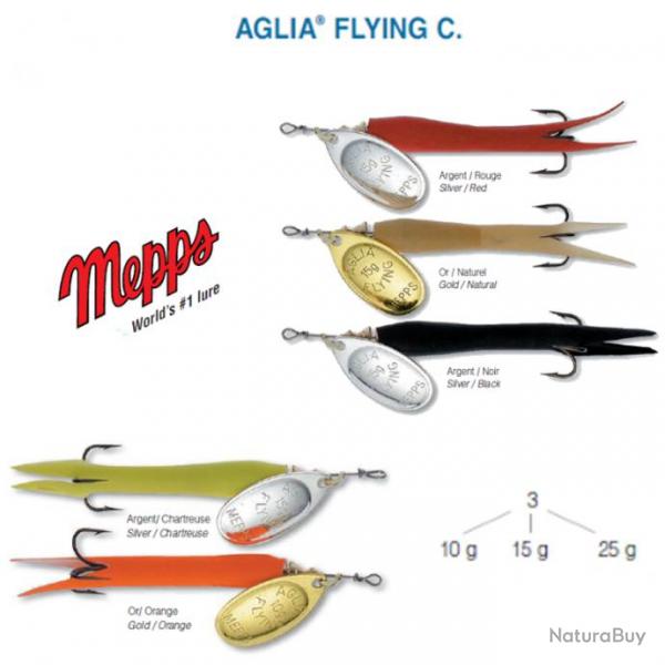 AGLIA FLYING C. MEPPS 10 g Chartreuse Argent