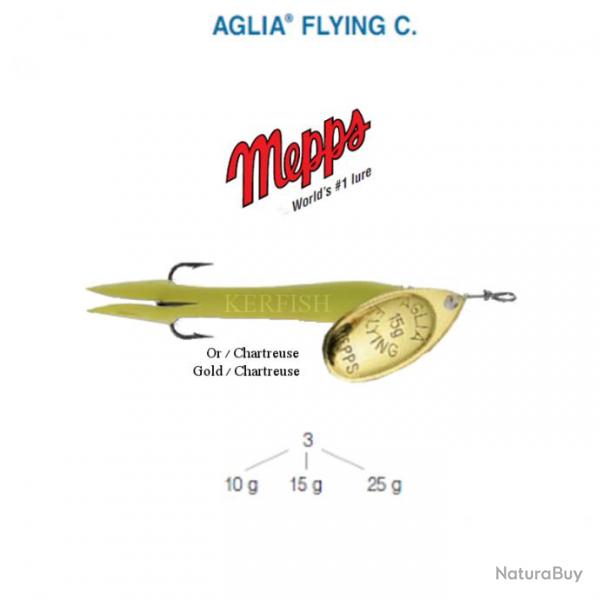 AGLIA FLYING C. MEPPS 10 g Chartreuse Or