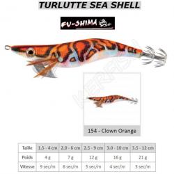 TURLUTTE SEA SHELL FU-SHIMA 2.5 - 9 cm Clown Orange