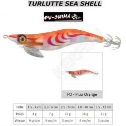 TURLUTTE SEA SHELL FU-SHIMA Fluo Orange 3.0 - 10 cm