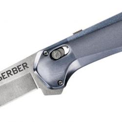 Couteau Gerber Highbrow Compact Blue A/O Acier 7Cr17MoV Manche Aluminium Pivot Lock Clip G1520