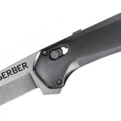 Couteau Gerber Highbrow Compact Gray A/O Acier 7Cr17MoV Manche Aluminium Pivot Lock Clip G1518