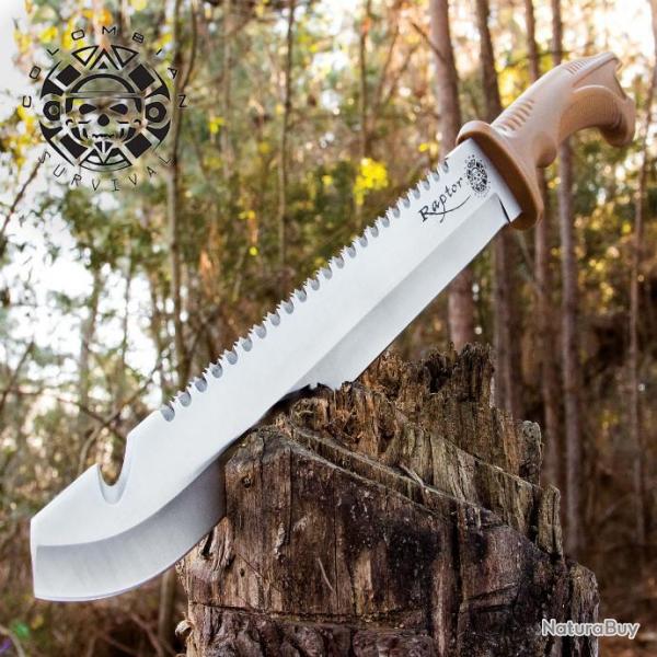 Machette United Cutlery Columbian Raptor Machete Lame Acier 3Cr13 Manche Abs Etui Nylon UC3234