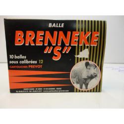 AXEL N1752- 10 BALLES BRENNEKE "S" SOUS CALIBRE CAL.12 -NEUF  PRECISE  ET POUR TOUS LES CHOCKES