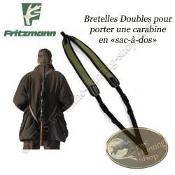 FRITZMANN Bretelle double de carabine port sac à dos