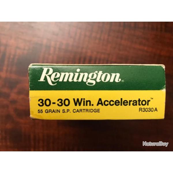 Bote de 20 cartouches Remington .30-30 Accelerator