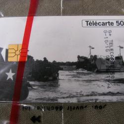 WW2 CARTE TÉLÉPHONE TÉLÉCARTE NEUVE COMMÉMORATIVE 50E ANNIVERSAIRE DES DÉBARQUEMENTS