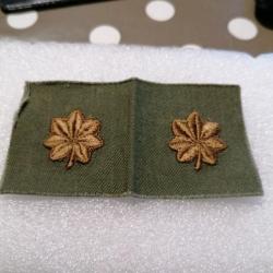 Paire de Grade armée us officier MAJOR tissus original