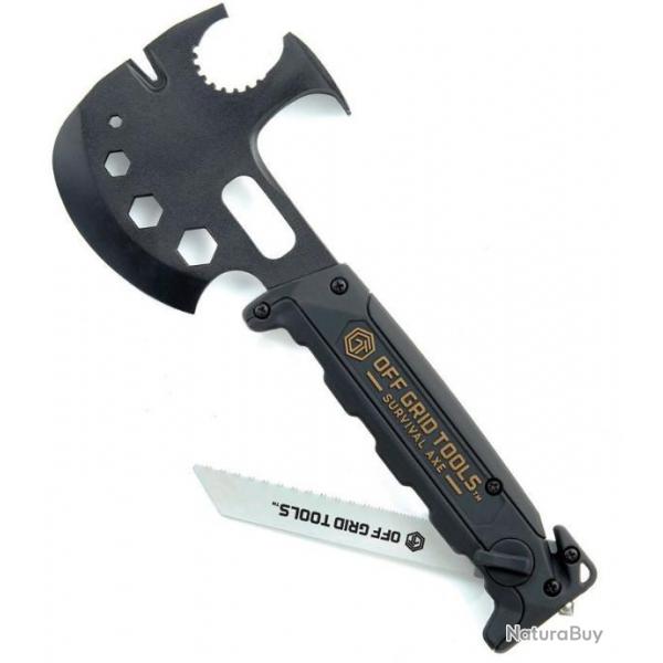 OGTS500 Off Grid Tools Survival Axe ABS 420 Blade Abs Handle Nylon Sheath