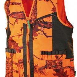 Gilet anti ronce camouflage orange TREELAND