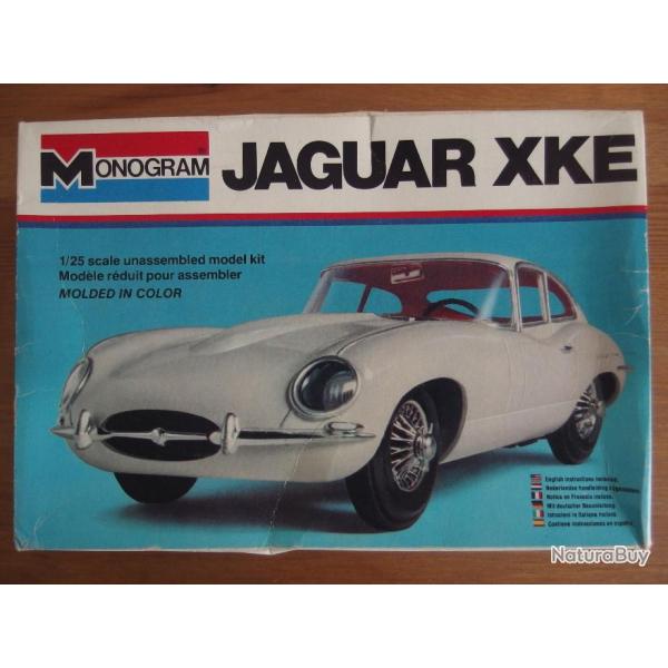 Maquette Monogram Jaguar XKE Type E neuve au 1/25 1978