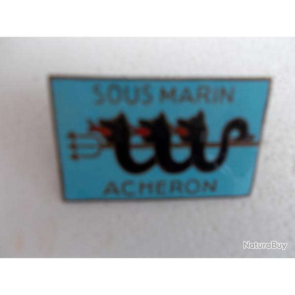 insigne du sous-marin ACHERON,original,en bon tat!!RARE