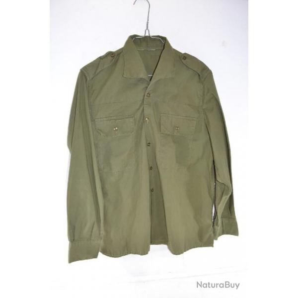 Chemise militaire verte, taille 38 S. IDal reconstitution WW2