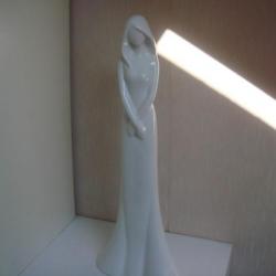 statuette ancienne la dame blanche hauteur 40 cm